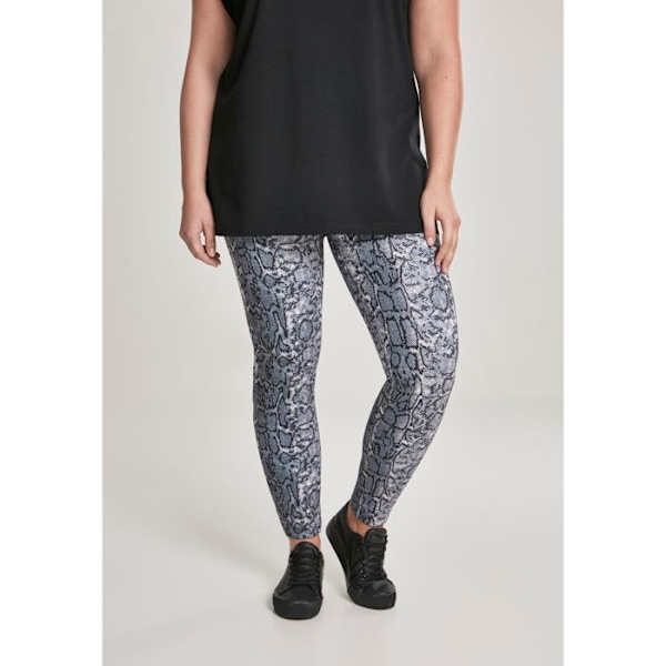 Legging Dam - Urban Classic - Hög Midja - Glans Effekt - Bred Elastisk Midja - Svart svart S