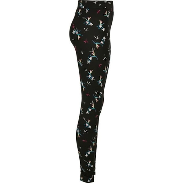 Naisten leggingit Urban Classics Soft AOP - musta/valkoinen/vaaleanpunainen/sininen - L Sort/hvid/lyserød/blå S