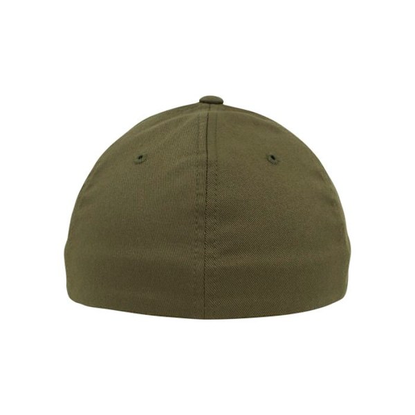 Casquette - Urban Classics - Flexfit Wooly Combed - Mörk Olive - Unisex - Höst/Vinter olivgrön S / M