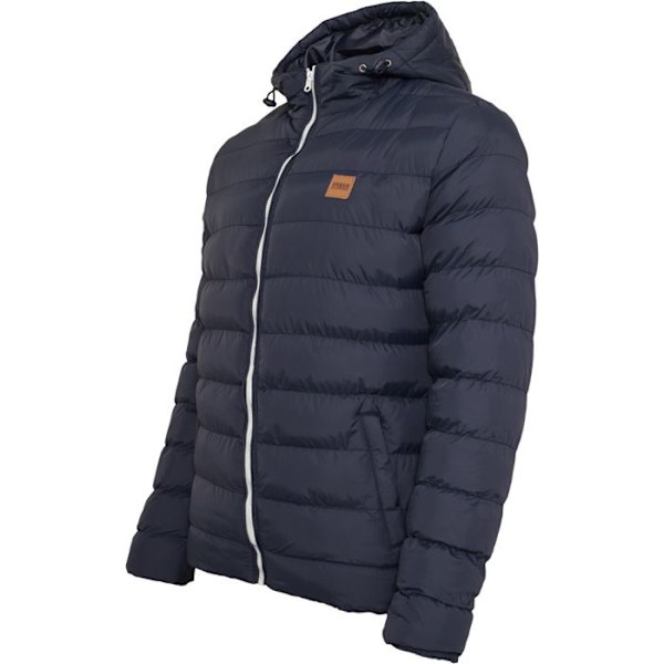 Parka - Urban Classics - Basic Bubble - Dunjakke - Hætte - 2 Lomme på siden marinblå/vit/marinblå S