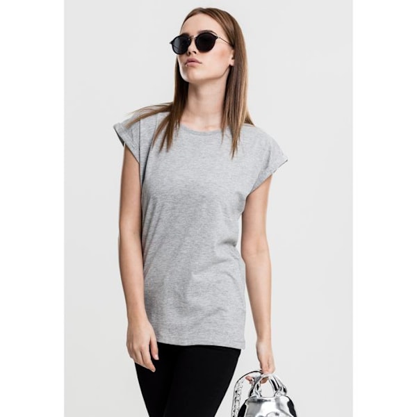 T-shirt dam - Urban Classic - Förlängd - Grå - Large - 100% bomull grå XS