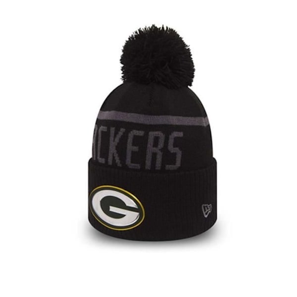 NEW ERA Green Bay Packers NFL sort kollektion strikket bobble hue [sort]
