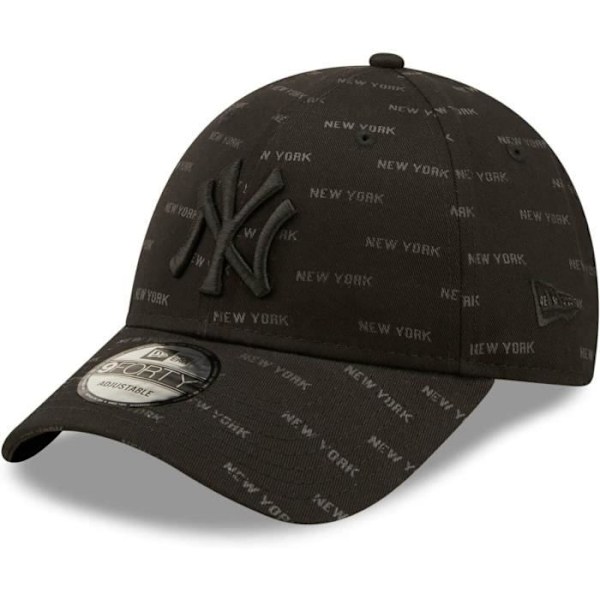 9FORTY Kasket - NEW ERA - New York Yankees - Monogram Sort - Justerbar - 100% Bomuld Svart