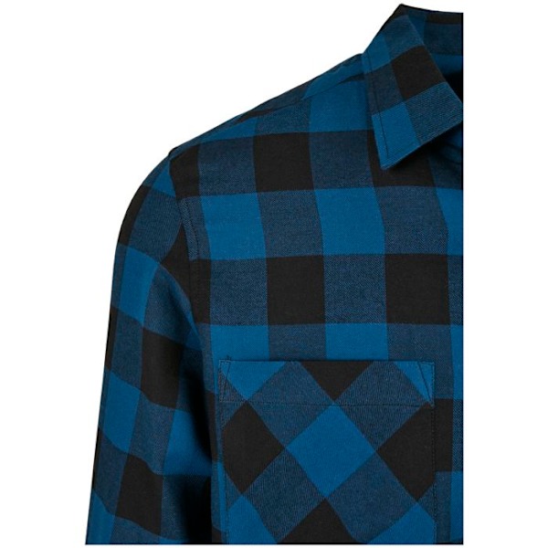 "Urban Classics ruudullinen flanellipaita (GT)" mørkeblå XXXXL