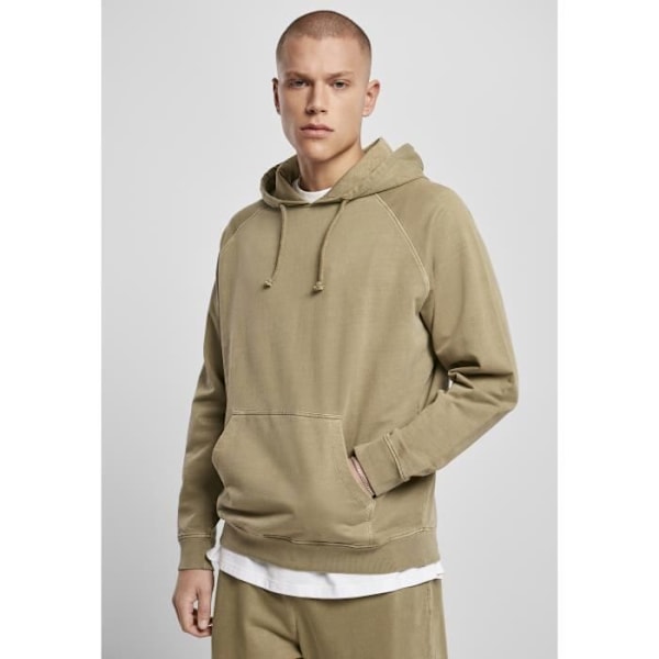 Urban Classics overdyed hoodie - olivengrøn - L Grøn khaki M