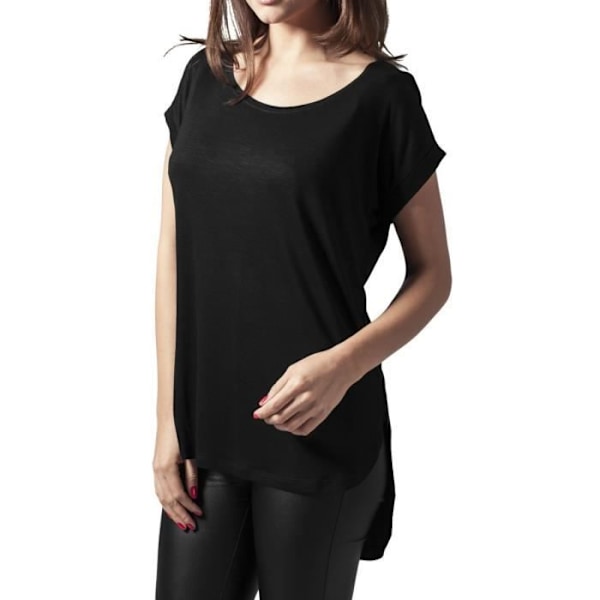 Mustaharma T-paita Urban Classics Ladiesong, 100 % puuvillaa sort XS
