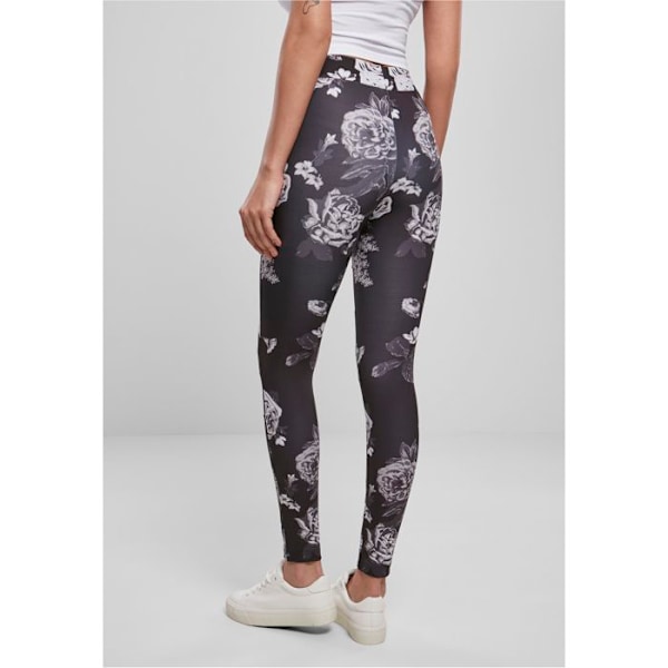 Legging dam - Urban Classics - Svart - Hög midja - Mesh-inlägg - Stretchkomfort svart/grå/vit jag