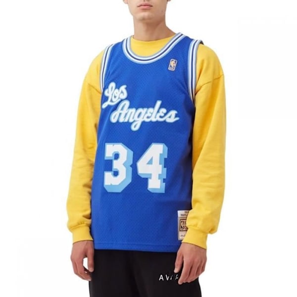 Basketbalfotbollströja - Mitchell & Ness - Shaquille O'Neal - Los Angeles Lakers - Herr - Fläktande Blå XXL