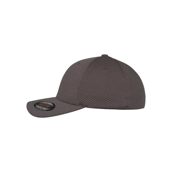 Lippis - Flexfit - 3D Kuusikulmio - Tummanharmaa - Unisex - Urheiluvaatteet mørkegrå S / M