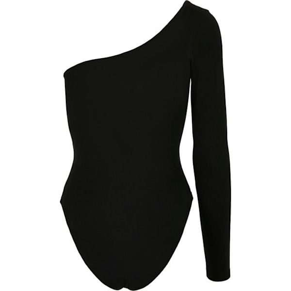 Body kvinde - Urban Classics - Asymmetrisk - Økologisk bomuld - Sort - Lange ærmer svart XL