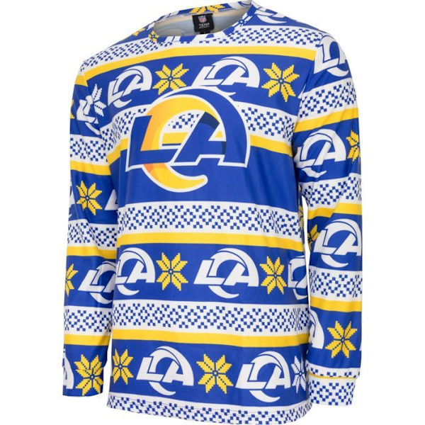 NFL-hold Vinter JULE Pyjamas Sæt skjorte og bukser Los Angeles Rams XXL
