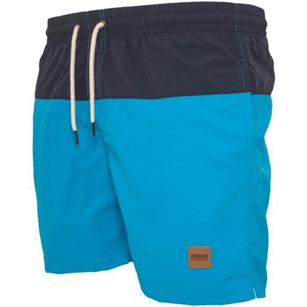 Uimapuvut - Urban Classics - BLOCK - Turkoosi/Navy - 100% Nailon - Miehet - Uinti Blå M