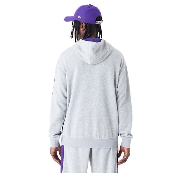 Huppari - New Era - NBA Mesh Paneeli Os Hoody Loslak Hgrtrp - Harmaa - Pitkät hihat - Mies Grå M
