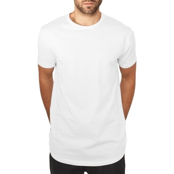 T-shirt lang - Urban Classics - FORMET - 100% bomuld - Urban look - Til mænd Vit XXXXXL