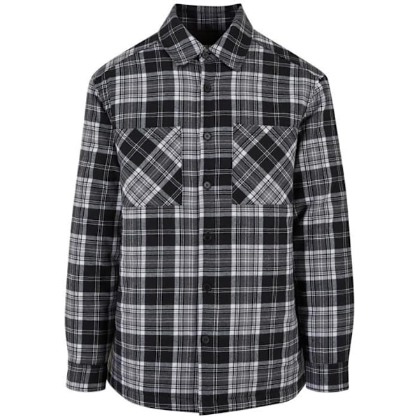 Dunvägg matelassé - Urban Classics - Ruta - Återvunnet tyg - Polyesterfoder - Oversize passform svart vit M