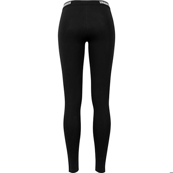 Naisten legginsit - Kaupunkiklassikko - Muotoonlöyvät - Musta - 95% Puuvillaa - Vakio koko sort XL