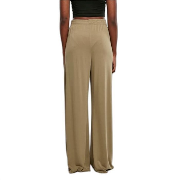 Urban Classics Modal dambyxor med vida ben - khakigrön - M Grön khaki M