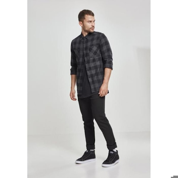Skjorta - Urban Classic - Flanell - Svart/Brun - Vuxen - 100% Bomull svart/brun M