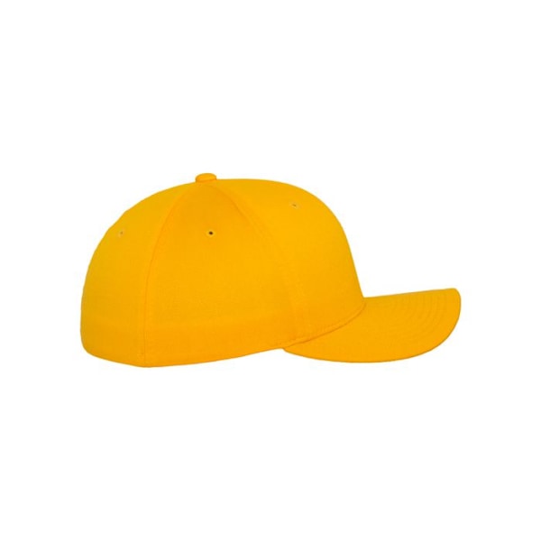 Lippalakki - Flexfit - Villa-kammattu - Musta - Kulta - Urheiluvaatteet gyllene L/XL