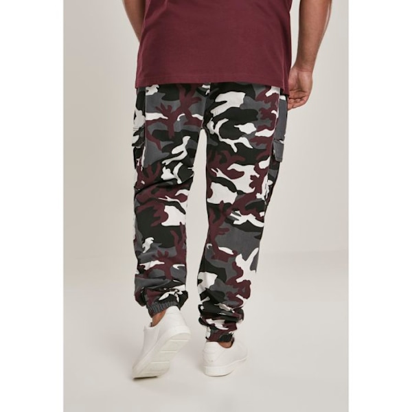 Cargo joggingbukser - URBAN CLASSICS - Camo Cargo - Bordeaux camouflage - Standard størrelse - Herre vinrött kamouflage 34