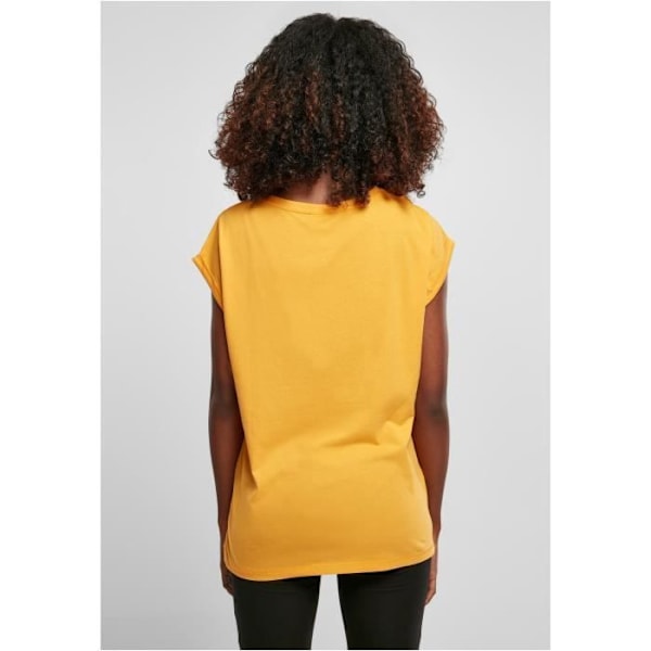 T-paita naisille Urban Classics Extended Shoulder - keltainen sinappi - XS Senap gul XS