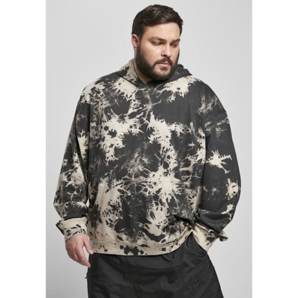 Sweat med hætte Urban Classics bleached - sort - L sort S