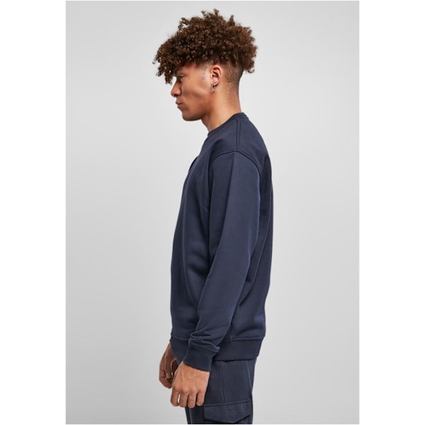 Sweatshirt - URBAN CLASSICS - Crewneck - Tummansininen - Pitkät Hihat - Unisex marinblå jag