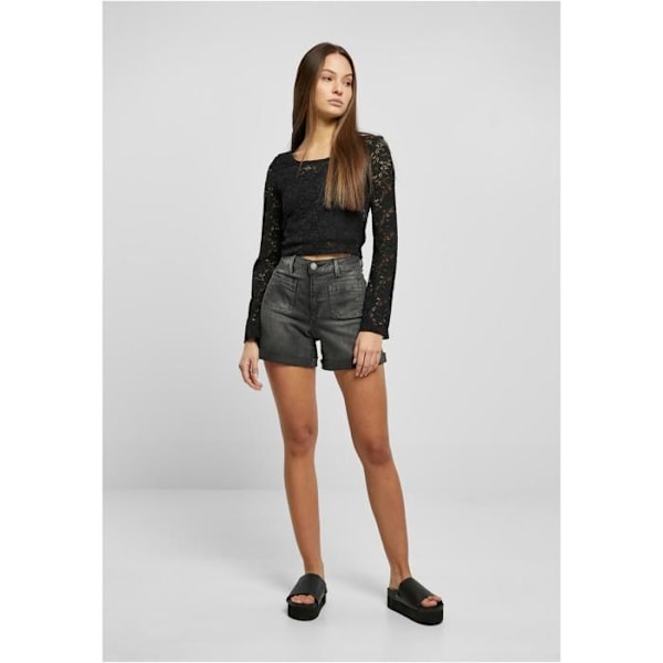 Bluse - Urban Classics - Blonde - Lange ærmer - Tætsiddende - Sort svart XXXXXL
