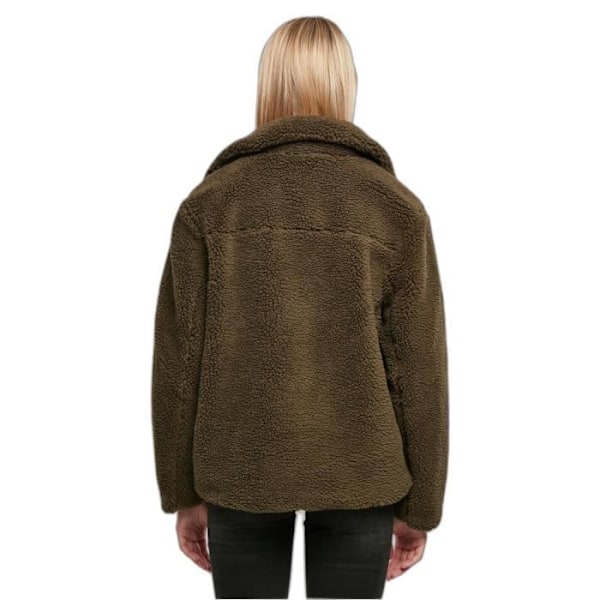 Veste motard sherpa til kvinder Urban Classics - oliven - XL - Langærmet - Ikke åndbar - Ikke vandtæt Oliv M