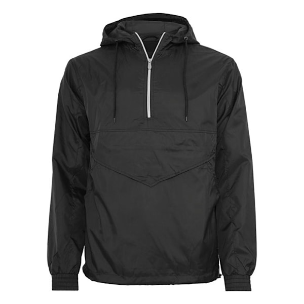 Vindjakke - Urban Classic - Basispullover - Sort - 100% Polyester - Lynlås på brystet svart jag