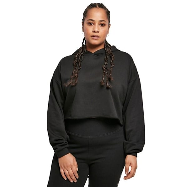 HætteSweater - Urban Classics - Oversize - Sort - Lange ærmer - Plus size kvinder svart XXXXXL