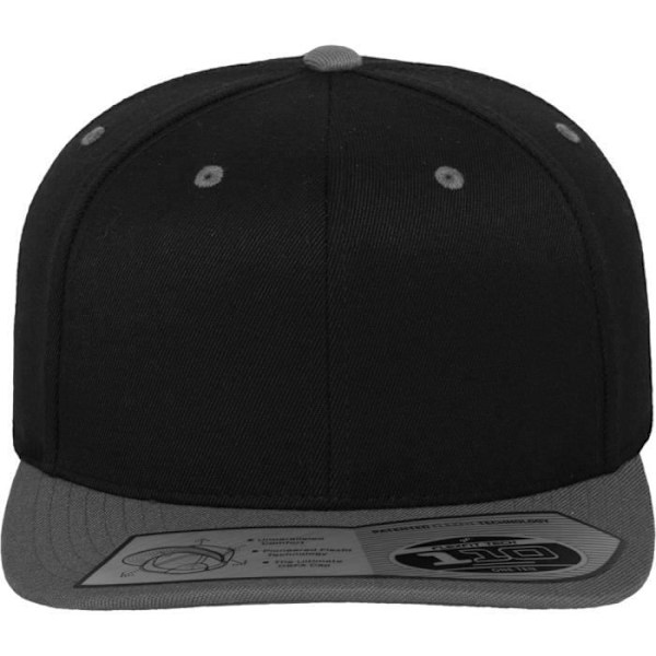 Flexfit 110 Fitted Snapback Kasket - sort / grå