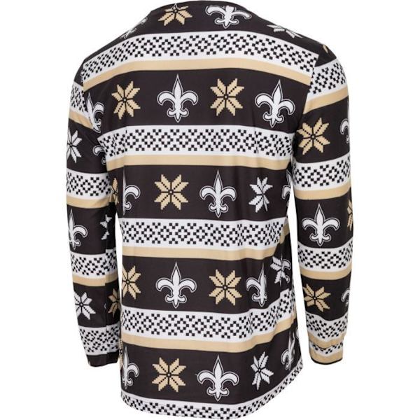 NFL-hold Vinter JULE Pyjamas Sæt skjorte og bukser New Orleans Saints M