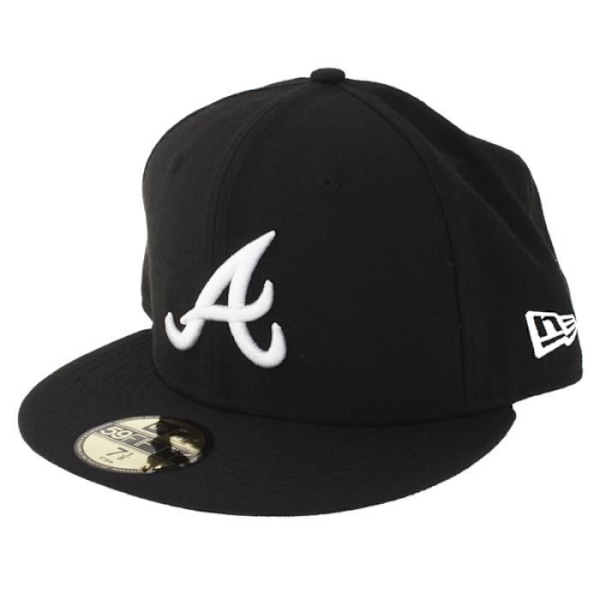 Casquette - NEW ERA - BASIC Atlanta Braves - Sort - Bomuld - Polyester - 8