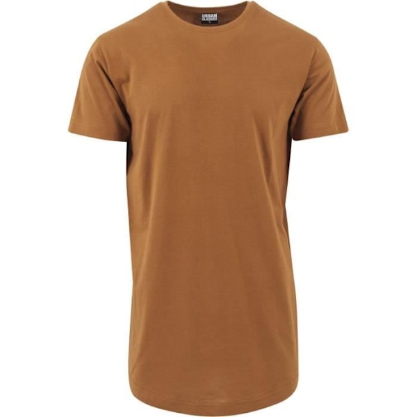 T-shirt lang - Urban Classics - FORMET - 100% bomuld - Brun - Lange ærmer Brun M