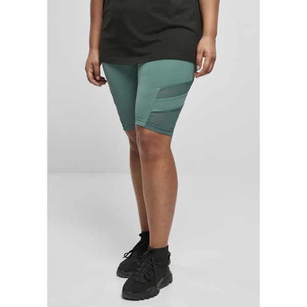 Sporty cykelshorts til kvinder - Urban Classics - Tech Mesh - Høj talje - Grøn Grön jag