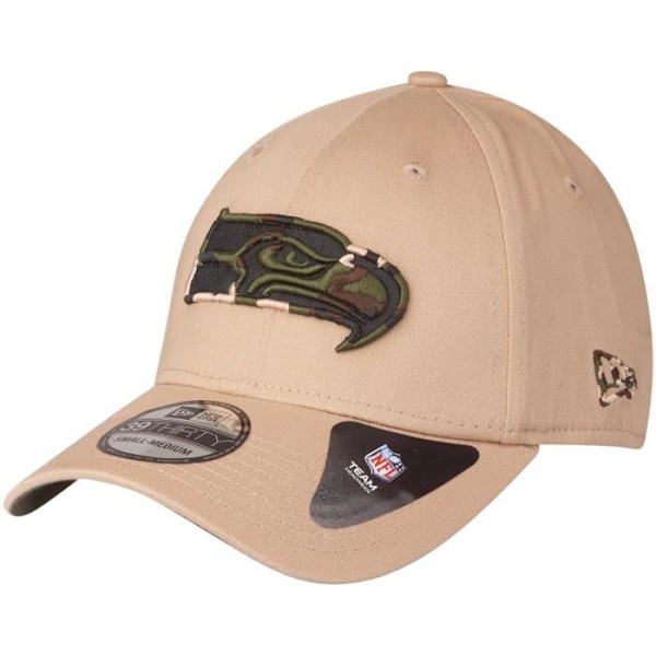 Casquette 39THIRTY - New Era - NFL HOLD - Beige - Camo træ - Stretch Fit Seattle Seahawks L/XL