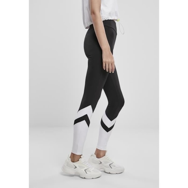 Leggings til kvinder - Urban Classics - Arrow - Høj talje - Sort - Åndbar - XS