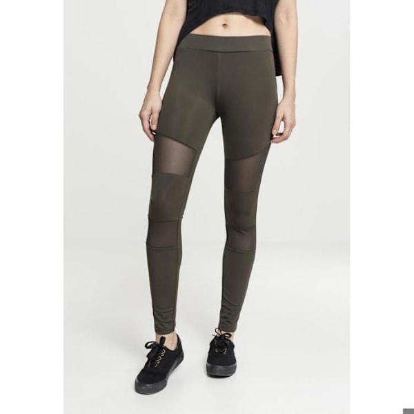 Tights dam - Urban Classic - Mesh - Hög midja - Tight - Enfärgad kamouflage grå XS