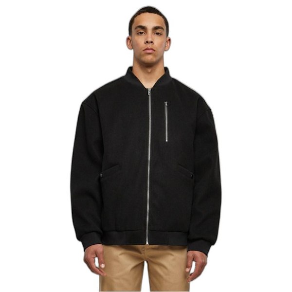 Blouson - Urban Classics - Bombardier - Polyester 100% - Oversize skåret - Sort svart/svart M