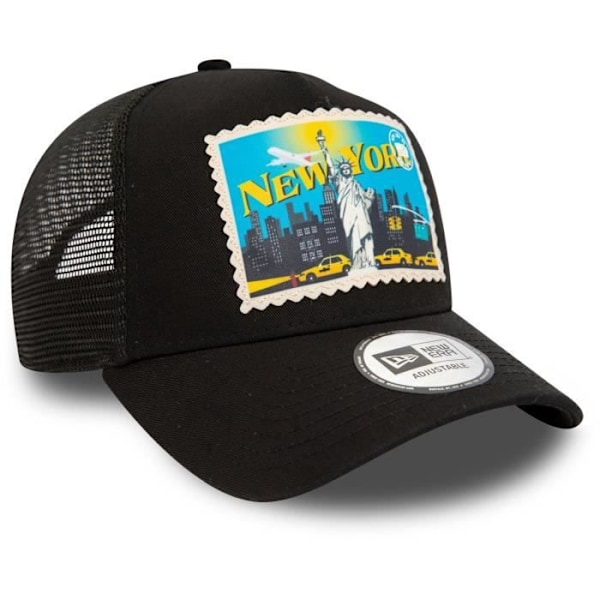 Casquette trucker A-Frame - NEW ERA - POSTIKORTTI New York - Musta - Mies - Kevät / Kesä - Urheiluvaatteet VYKORT New York