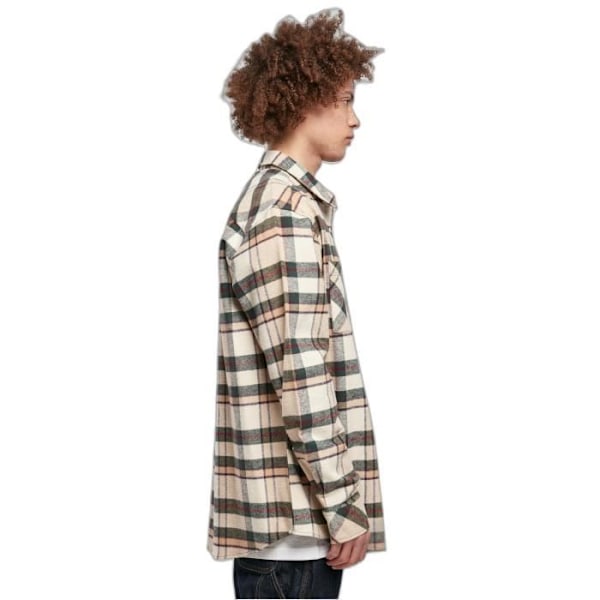 Urban Classics Mountain ruudullinen paita - beige/tumma vihreä - S
