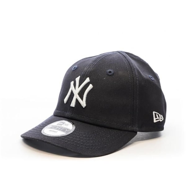 Børnecap - New Era - New York - Justerbar - Marineblå/Hvid - 100% Bomuld Svartvitt