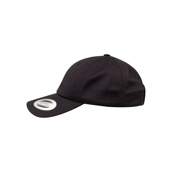 Casquette Dad Cap - Flexfit - Honeycomb - Sort - 100% Polyester - One Size sort