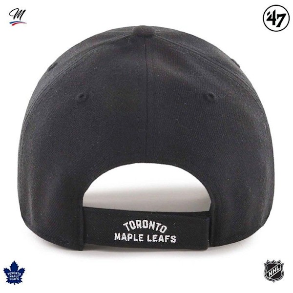 Keps - 47 Brand - Toronto Maple Leafs - Svart - 85% Akryl - Höst/Vinter Svart
