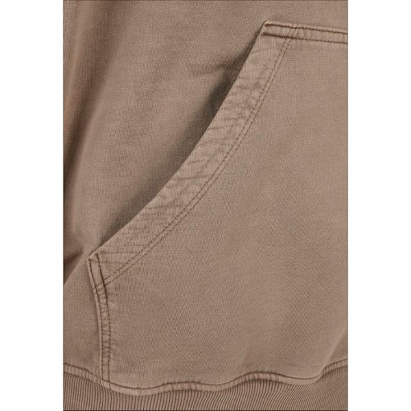Sweatshirt - Urban Classics - Overdyed - Kaki Grøn - Lange Ærmer - Hættekappe grön khaki jag