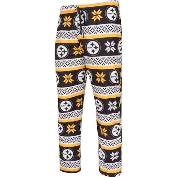 NFL-hold Vinter JULE Pyjamas Sæt skjorte og bukser Pittsburgh Steelers XXL
