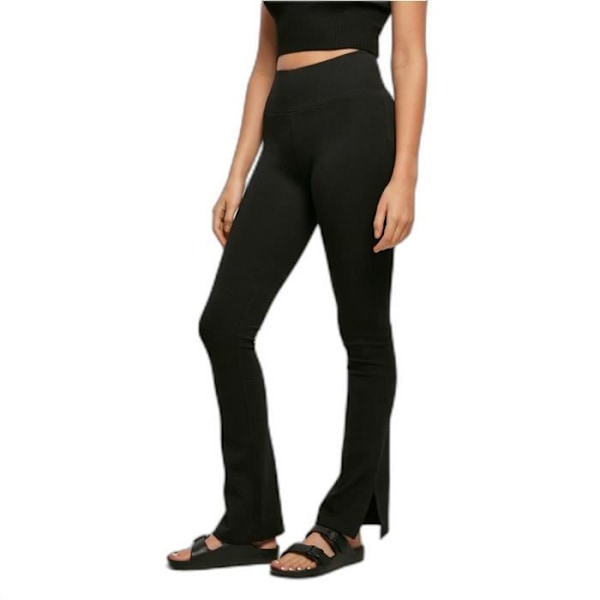 Højtaljede splitleggings til kvinder Urban Classics GT - sort - 5XL sort XXXXXL