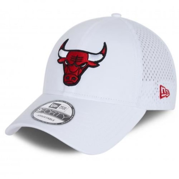 Keps - NYTT ERA - Chicago Bulls - Vit - Röd - Polyester - Vuxen - Blandat Vit