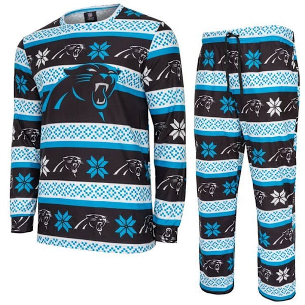 NFL-hold Vinter JULE Pyjamas Sæt skjorte og bukser Carolina Panthers XL